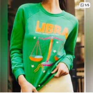 Anthropologie Midnight Rider Libra Sweatshirt Sz XS
